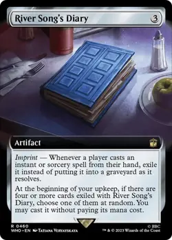 MTG - River Song's Diary - Extended Art - Doctor Who - Magic the Gathering - Image 1