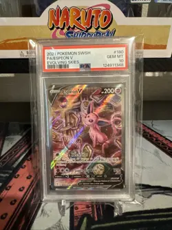 PSA 10 Espeon V Alt Art 180/203 Evolving Skies 2021 Pokemon Card - Image 1