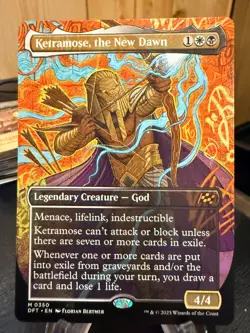 MTG Magic the Gathering Aetherdrift Ketramose, the New Dawn Borderless 716 - Image 1