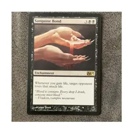 Wizards MTG Sanguine Bond 2009 Enchantment Black Regular EN Jaime Jones - Image 1