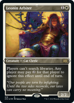 [1x] Leonin Arbiter - Foil Etched Near Mint, English Double Masters 2022 Extras - Image 1