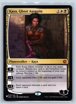 KAYA, GHOST ASSASSIN 075/221 MYTHIC THE LIST REPRINTS MAGIC: THE GATHERING NM - Image 1