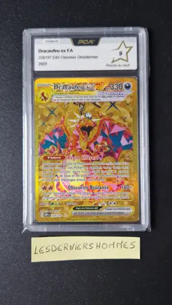 Carte Pokemon "Dracaufeu ex FA 228/197" - Gradee PCA 9 - Image 1
