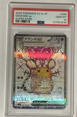 Pokemon Dedenne ex 089/073 Sv1a Triplet Beat Super Rare Holo Japanese PSA 10 - Image 1