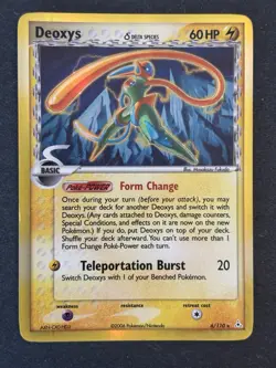 Pokemon TCG Deoxys (Speed Forme) Delta Species Holo Holon Phantoms 6/110 MP - Image 1