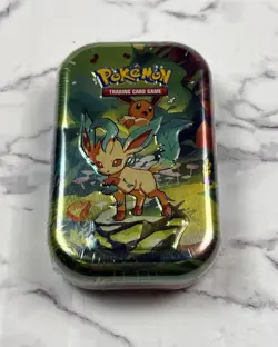 NEW Pokemon Prismatic Evolutions Mini Tin Leafeon Scarlet Violet Factory Sealed - Image 1