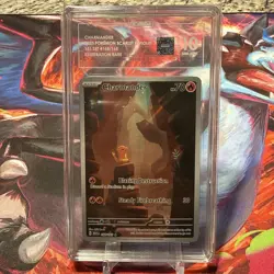 Pokemon Charmander 168/165 151 MEW EN Illustration Rare TAG GEM MINT 10 - Image 1