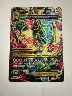 Pokemon M Rayquaza EX 105/108 Roaring Skies Ultra Rare Full Art Holo - Image 1