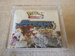 Awesome Factory Sealed Pokemon XY Steam Siege Booster Box With Acrylic Case 820650811333 - Image 1
