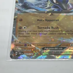 Lucario EX 051/131 Pokemon TCG Double Rare Prismatic Evolutions NM/M - Image 3