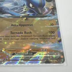Lucario EX 051/131 Pokemon TCG Double Rare Prismatic Evolutions NM/M - Image 4