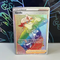 Pokemon TCG Gordie Evolving Skies 223/203 Holo Secret Rare Near Mint Condition - Image 1