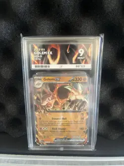 Pokemon TCG Golem EX 076/165 Double Rare Holo Scarlet Violet 151 Ace 9 Mint - Image 1