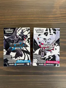 Pokemon Black Bolt and White Flare Booster Bundle Set of 2 Factory Sealed NEW! - Image 1