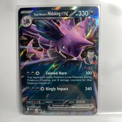 Pokemon TCG Team Rocket's Nidoking EX Black Star Promo 217 - Image 1