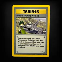 Pokemon TCG Gym Heroes Brock's Training Method #106/132 Uncommon LP - Image 1