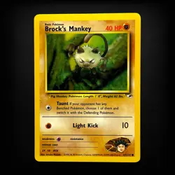 Pokemon TCG Gym Heroes Brock's Mankey (67) #067/132 Common LP - Image 1