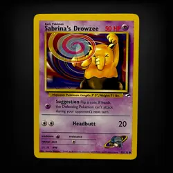 Pokemon TCG Gym Heroes Sabrina's Drowzee #092/132 Common LP - Image 1