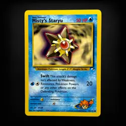Pokemon TCG Gym Heroes Misty's Staryu #090/132 Common LP - Image 1