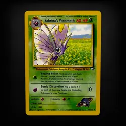 Pokemon TCG Gym Heroes Sabrina's Venomoth #034/132 Rare LP - Image 1