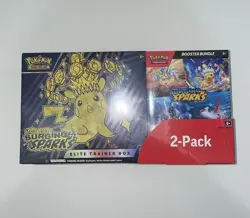 Pokemon TCG Surging Sparks Elite Trainer Box + Booster Bundle 2-Pack - Image 1