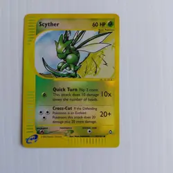 Pokemon TCG Aquapolis Reverse Holo: Scyther 57/147 - Image 3