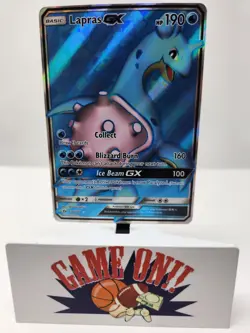 Pokemon Lapras GX 139/149 Sun Moon Full Art Ultra Rare LP sc - Image 1