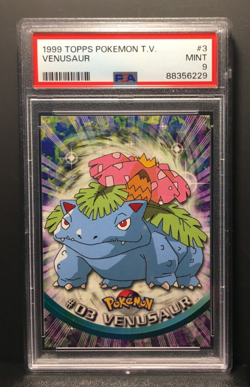 Venusaur #03 | 1999 Topps T.V. | PSA 9 Mint | englisch | Bisaflor | Pokemon - Image 1