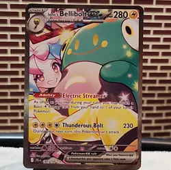 Pokemon Iono's Bellibolt ex 183/159 Sv09 Journey Together SIR Holo EN - Image 1