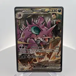 Pokemon Team Rocket's Nidoking EX 233/182 SV10 Destined Rivals Rare Holo 330HP … - Image 1