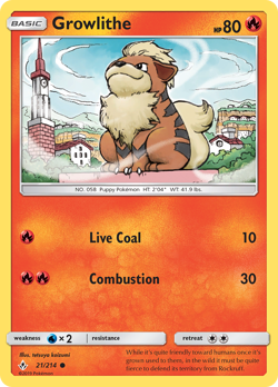 Growlithe 21/214 Unbroken Bonds Common NM 2019 - Image 2