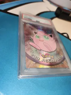 2000 Topps Chrome Pokemon TV Jigglypuff Spectra No. 39 PSA 8 - Image 3
