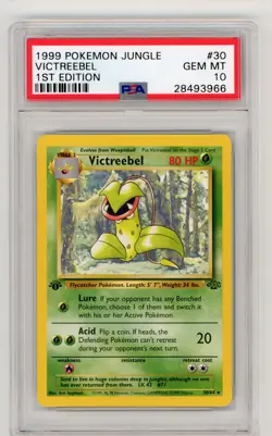 Pokemon Jungle 1999 1st Edition Victreebel PSA 10 Gem Mint 30/64 - Image 1