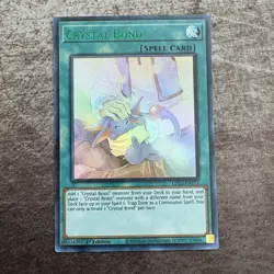 Crystal Bond - LDS1-EN112 - Green Ultra Rare 1st Ed Yugioh - NM - Image 1