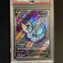 2021 Vaporeon V SWSH181 Premium Collection Promo Full Art Pokemon PSA 9 - Image 2