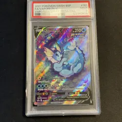 2021 Vaporeon V SWSH181 Premium Collection Promo Full Art Pokemon PSA 9 - Image 5