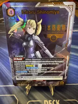 Union Arena Kaiju No. 8 Kikoru Shinomiya UE12BT/KJ8-1-020 Super Rare SR* 1-Star - Image 1