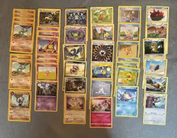 Lot of 40 Non-Basic Pokemon Cards variety from vintage to recent sets - Image 1