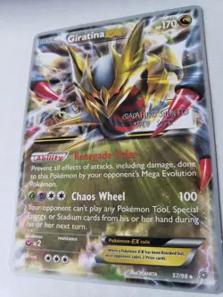 Pokemon Giratina EX HOLO Ultra Rare XY - Ancient Origins 57/98 LP - Image 4
