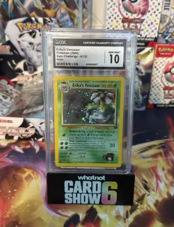 CGC 10 GEM MINT Erika's Venusaur Gym Challenge Holo Pokemon - Image 1