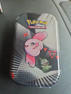 Pokemon TCG Scarlet and Violet- White Flare/Black Bolt Mini Tin. Factory Sealed! - Image 1