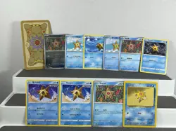 Pokemon Staryu Lot Pokemon Lot of 28 Cards and Stickers Staryu Mixed Pokemon Lot - Image 5
