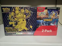 Pokemon TCG Scarlet Violet Surging Sparks Elite Trainer Box Booster Bundle - Image 1