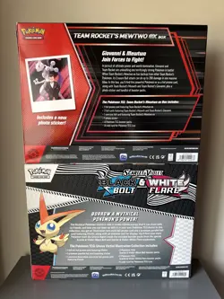 Pokemon TCG - Team Rocket’s Mewtwo Ex & Victini Illustration Collection Boxes - Image 2