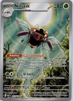 Pokemon TCG Ninjask 137/132 Illustration Rare Holo Full Art Me01: Mega Evolution - Image 1
