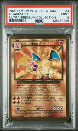 2021 POKEMON CELEBRATIONS ULTRA-PREMIUM COLLECTION #4 CHARIZARD PSA 9 - Image 1