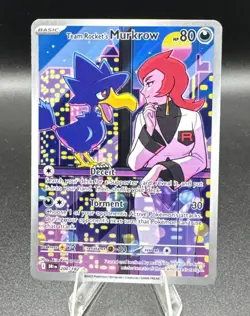 2025 Pokemon Destined Rivals Team Rocket's Murkrow #200/182 - Image 1