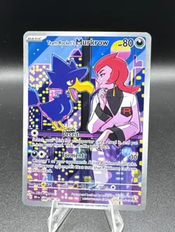 2025 Pokemon Destined Rivals Team Rocket's Murkrow #200/182 - Image 3