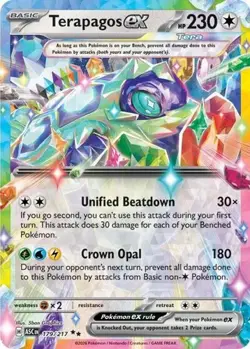 Terapagos ex (#179/217) - Holofoil Ascended Heroes NM Pokemon - Image 1