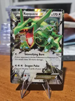 Pokemon TCG Rayquaza EX Roaring Skies Holo Ultra Rare Card 75/108 - Image 1